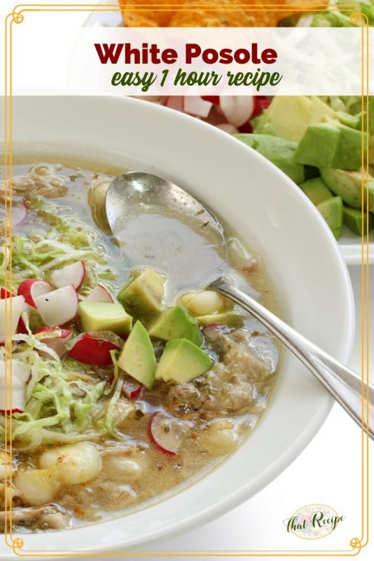 White Posole (Pozole) Ready in About an Hour