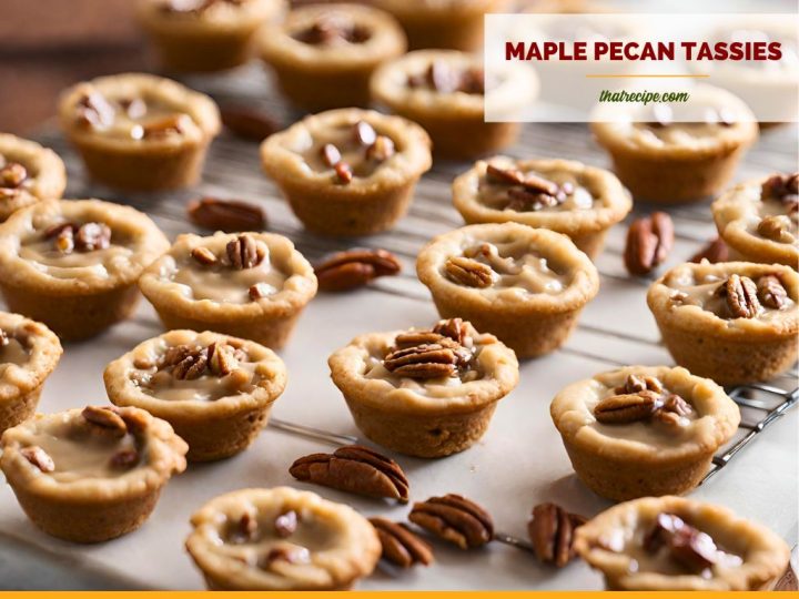 pecan maple tassies - mini pecan pie cookies