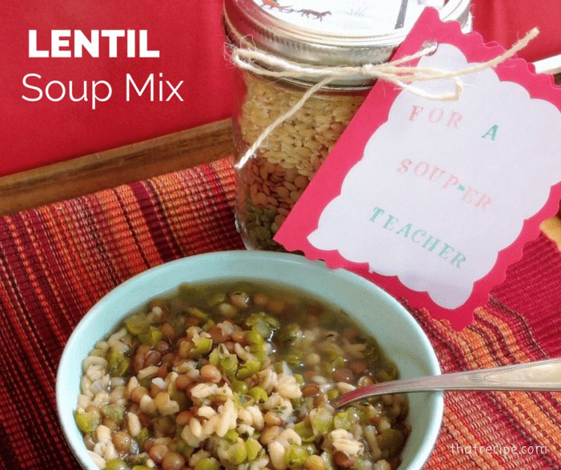 Lentil Soup Mix in a Jar