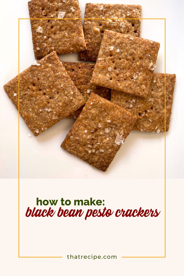 Black Bean Pesto crackers