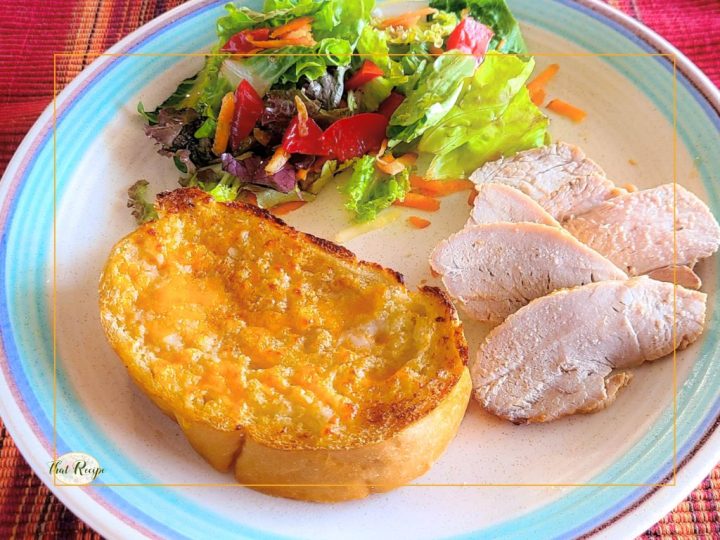 cheese bread on a plate