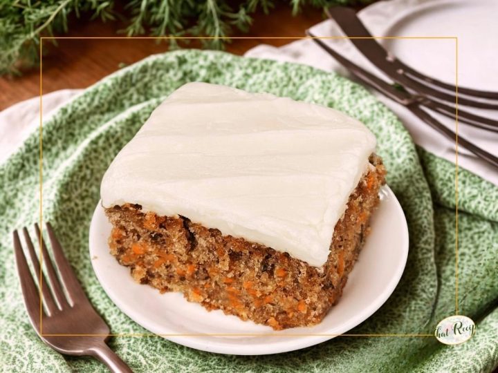 carrot cake with cream cheese frosting