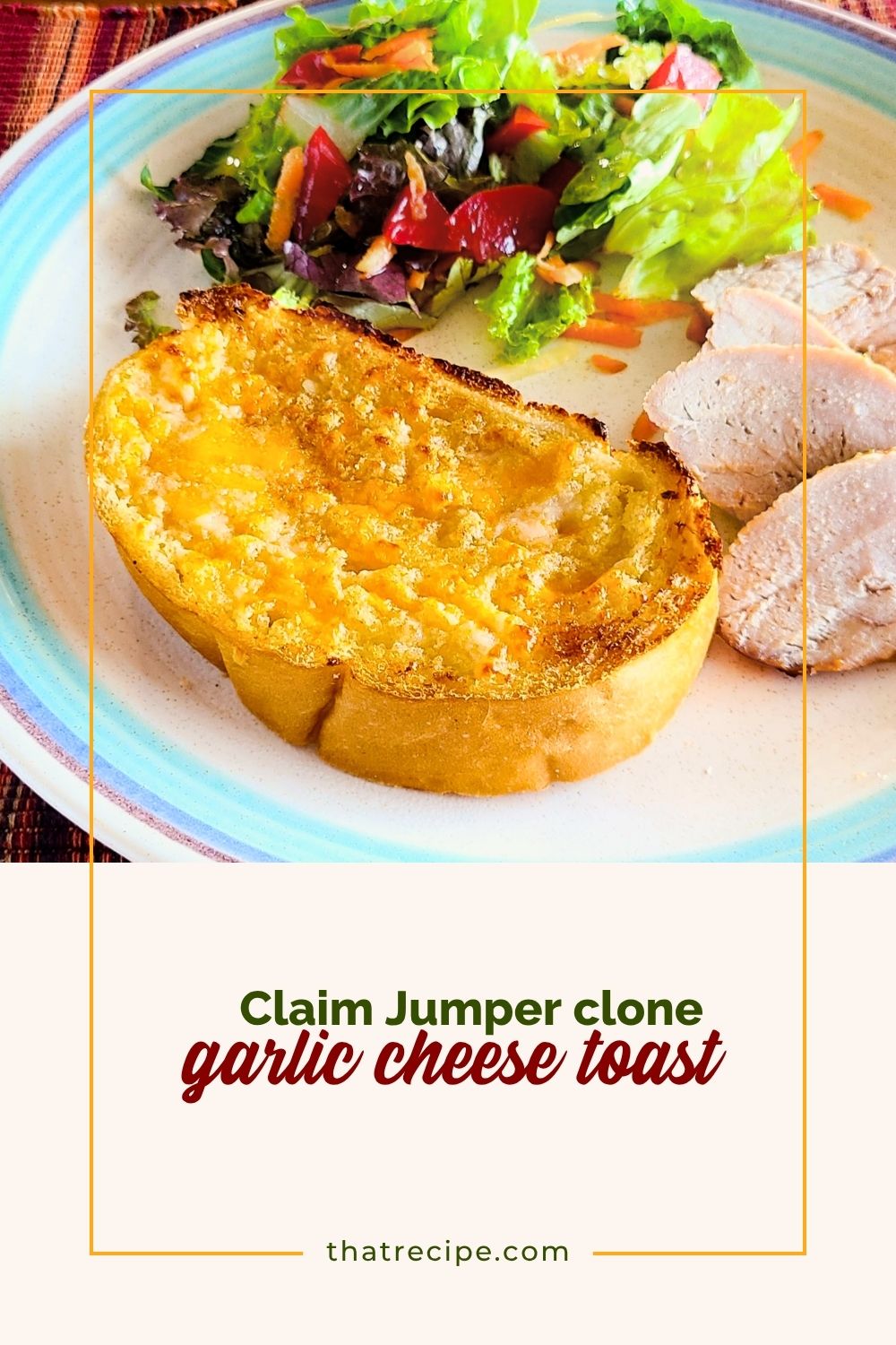 cheese bread on a plate