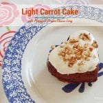 Carrot Cake Light with Pineapple Cream Cheese Icing