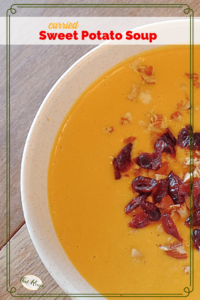 bowl of sweet potato soup