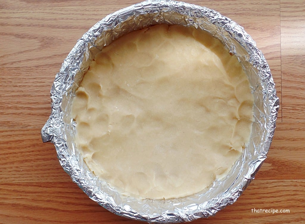 sugar cookie in a cake pan