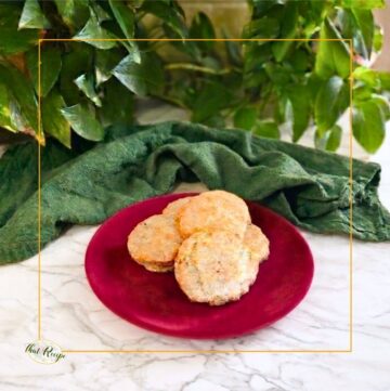 golden brown cookies on a plate