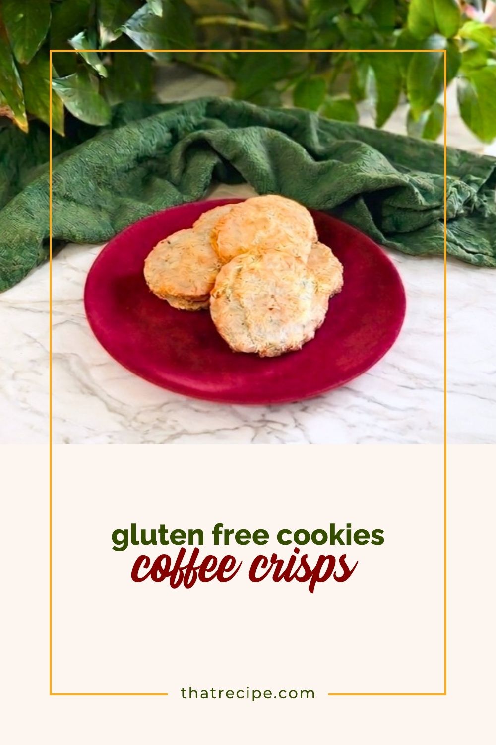 golden brown cookies on a plate