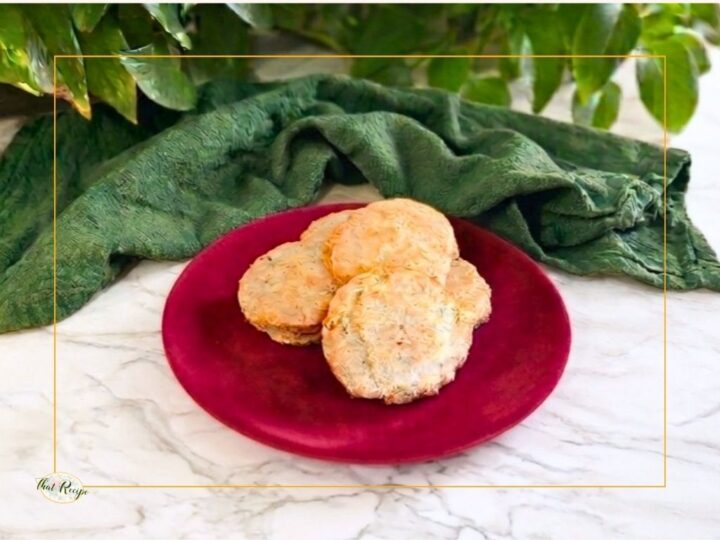 golden brown cookies on a plate