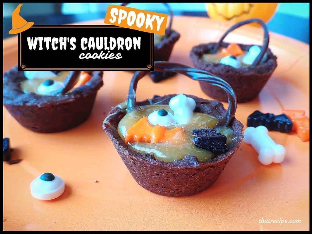 Witch's Cauldron Halloween Cookies
