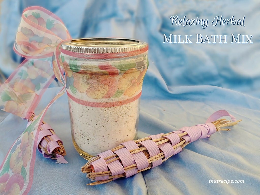 Gifts in a Jar - Relaxing Herbal Milk Bath Mix
