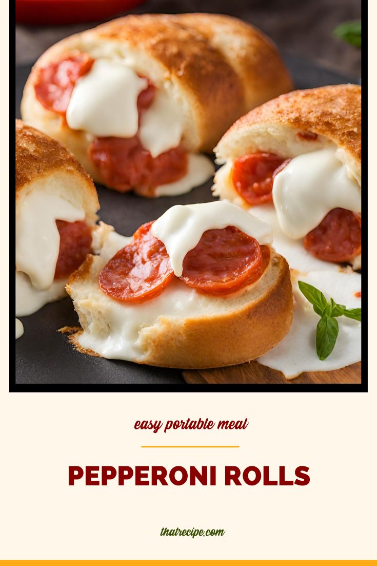 Pepperoni Rolls - pepperoni cheese stuffed rolls