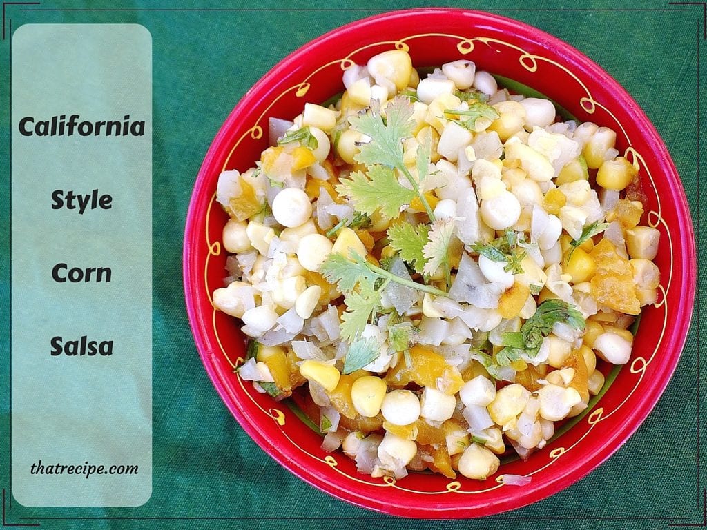 California Style Corn Salsa top down view