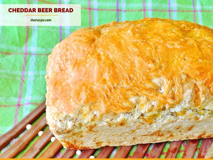 loaf of cheddar beer bread
