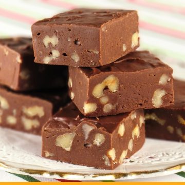 chocolate fudge with nuts