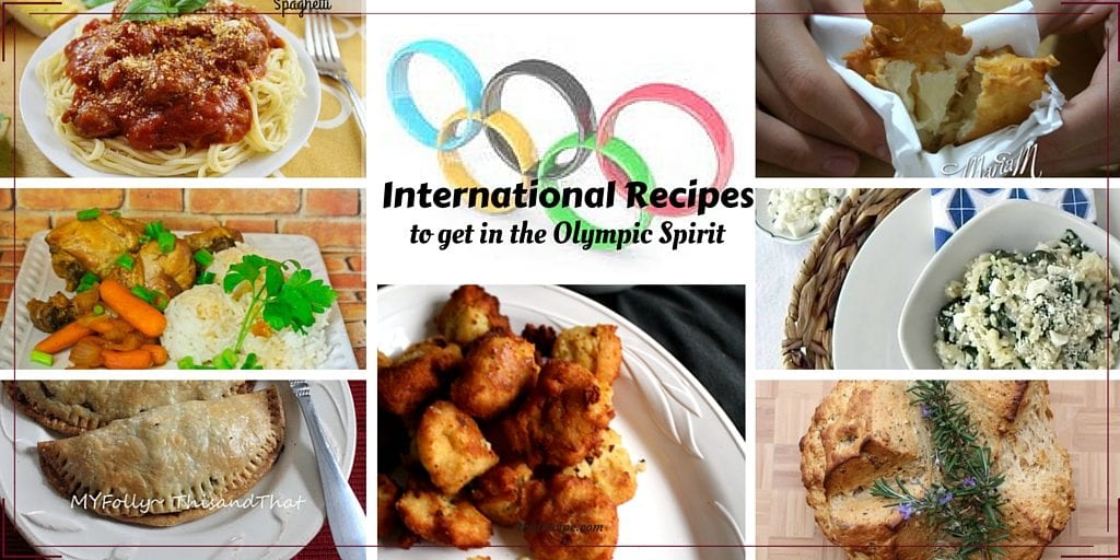 30+ International Recipes to help you celebrate the Olympic Spirit of International peace.