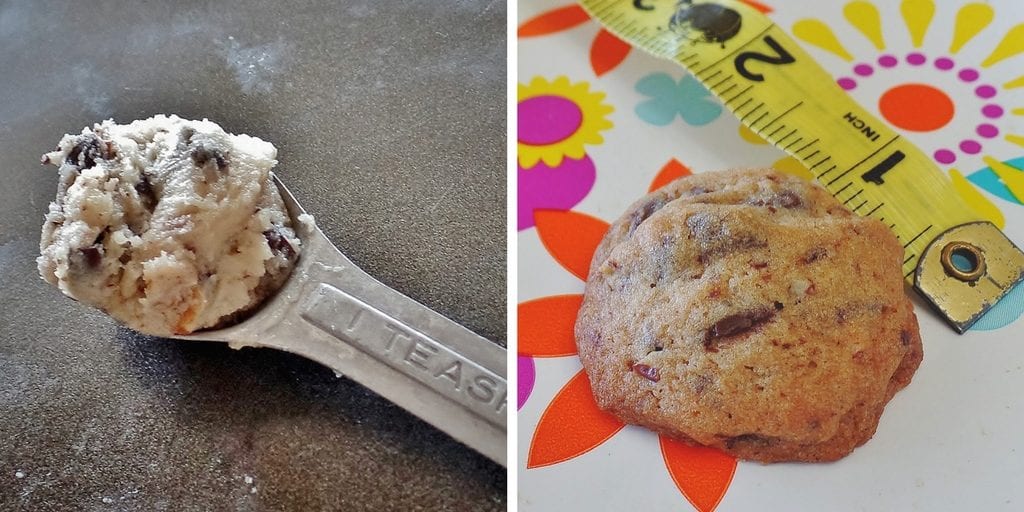 Famous Amos Chocolate Chip Cookies Copycat recipe from @thatrecipe - tiny crispy chocolate chip cookies similar to the ones in the store. bite sized cookies.