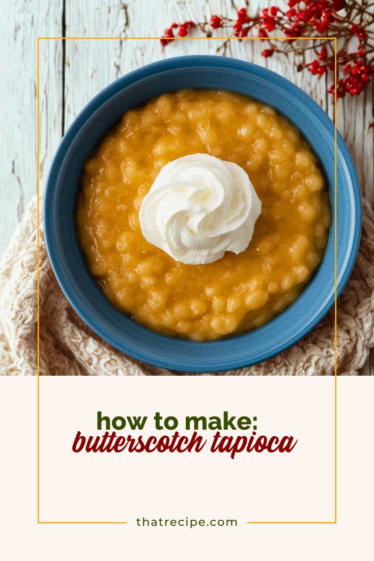 tapioca pudding in a bowl