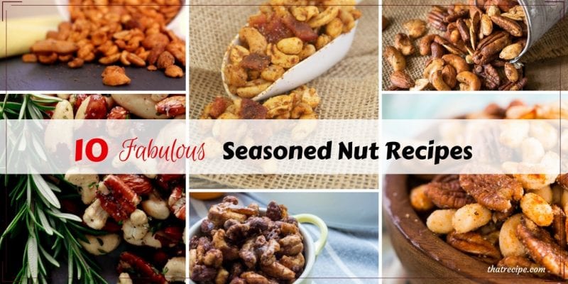 10 fabulous seasoned nut recipes to serve at your next party. Spicy seasoned nuts.