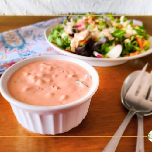 thousand islands dressing Lighter Island Homemade Thousand Island Dressing Recipe