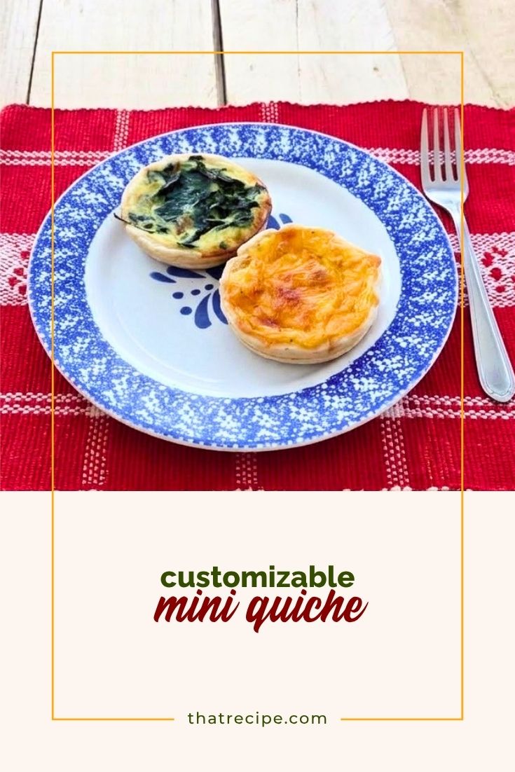 mini quiche on a plate