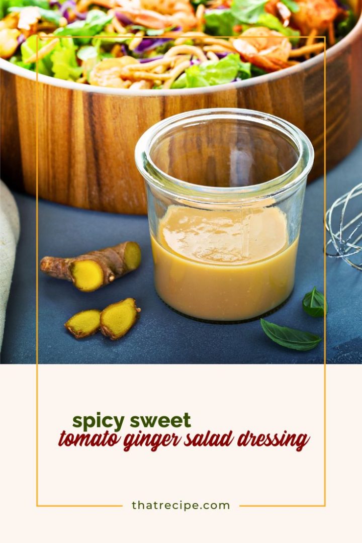 cup of salad dressing on a table