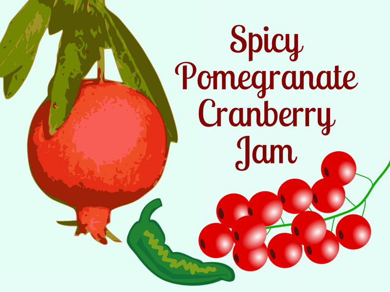 Spicy (or not) Pomegranate Cranberry Jam