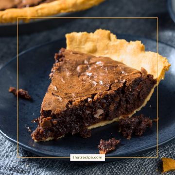 chocolate pie on a plate