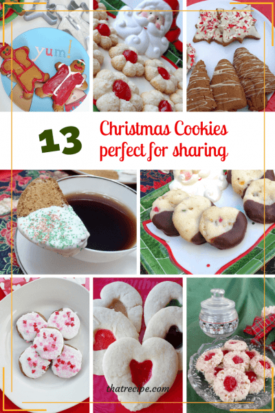 Christmas Cookie Recipes perfect for holiday gift giving or for getting your own taste of the season. #christmascookies 