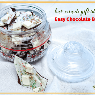 Chocolate Bark is a quick and easy treat that makes a great last minute gift. #chocolate #recipes