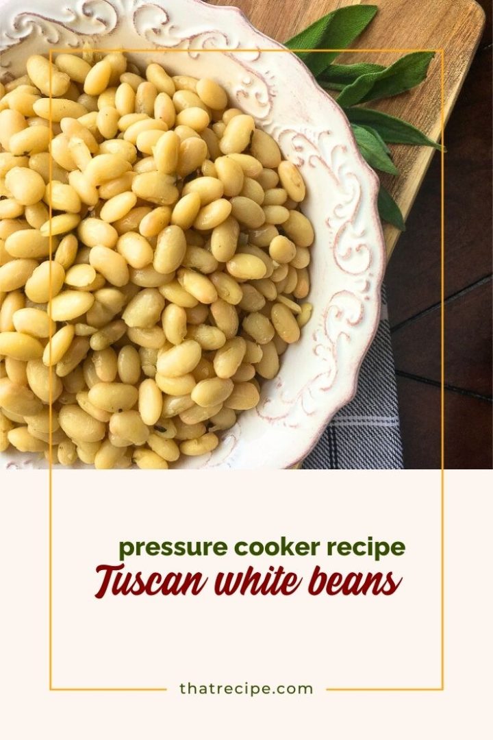 cooked white beans in a bowl