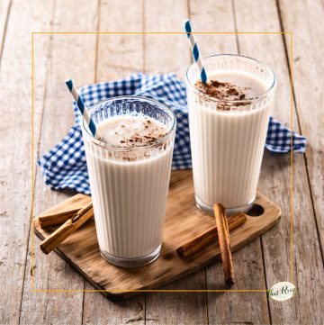 glasses of iced horchata