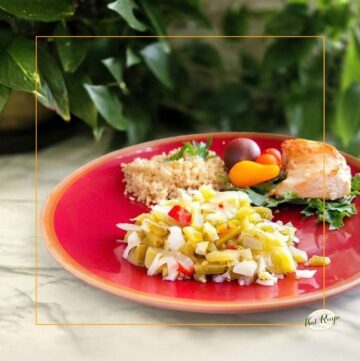 green tomato relish on a plate