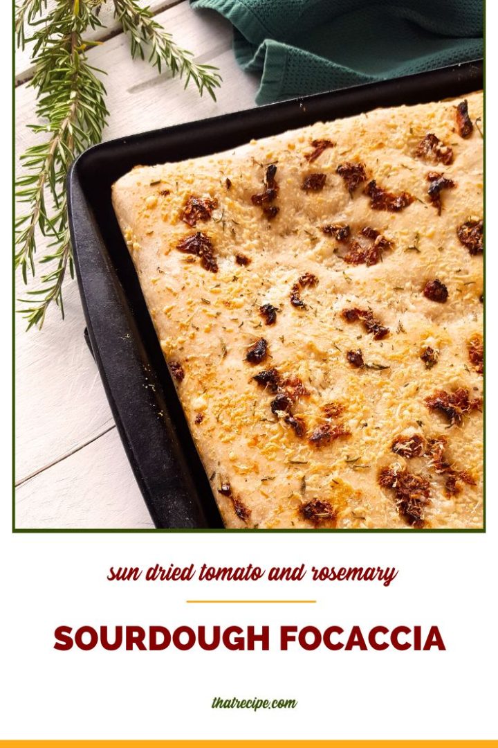 Focaccia Bread with Sun Dried Tomato and Herbs