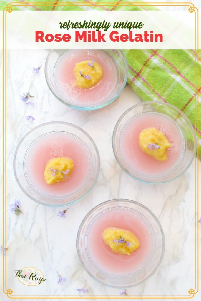 Rose Milk Gelatin is a Refreshing Floral Dessert