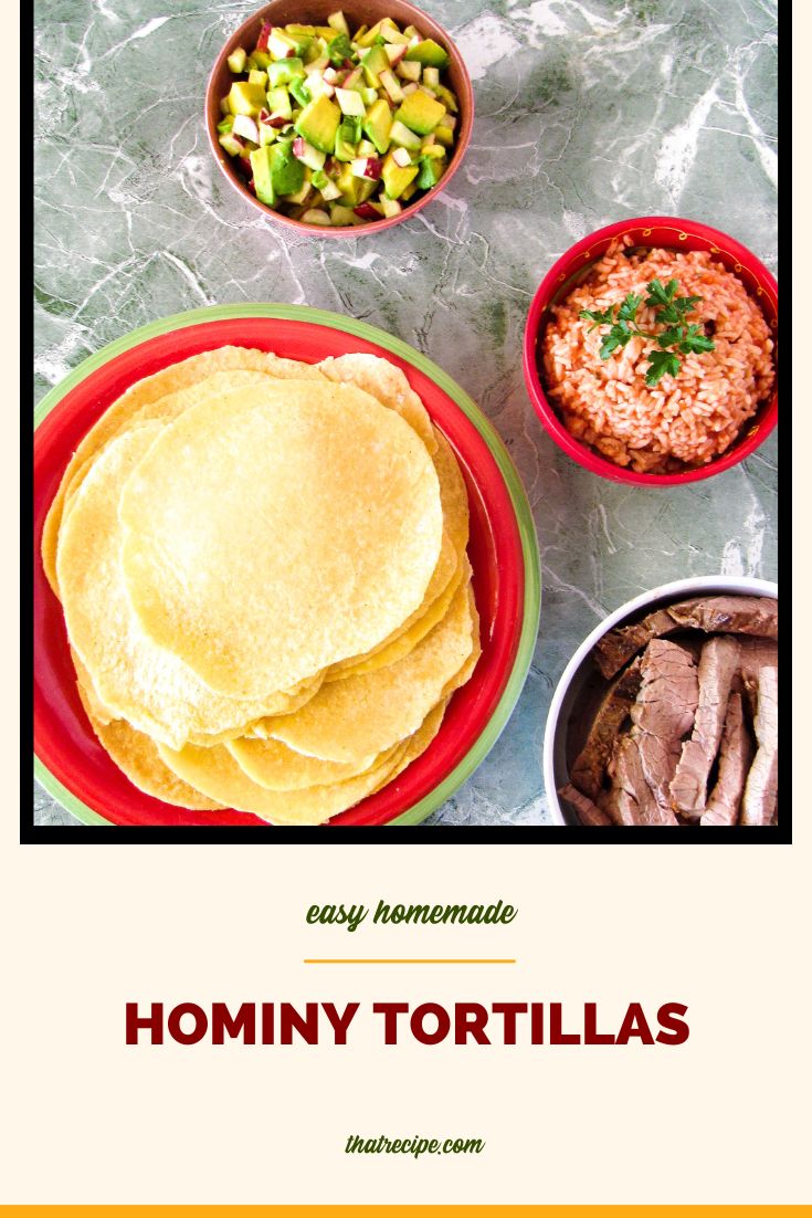 hominy tortillas on a plate