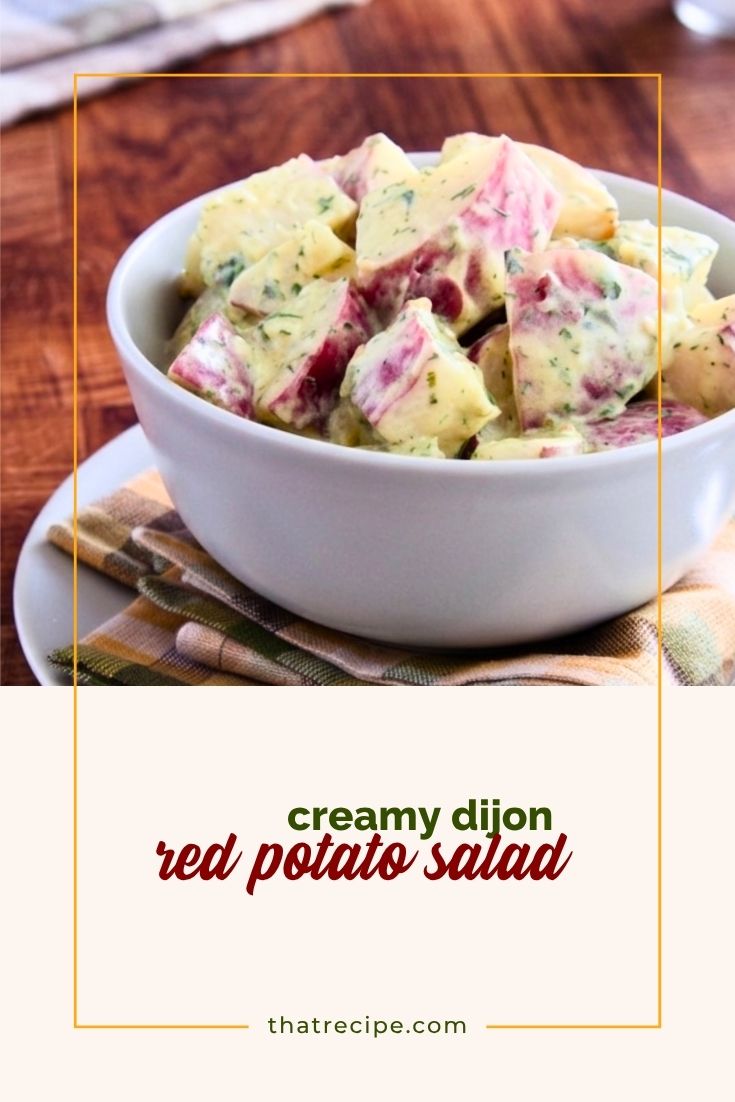 bowl of red potato salad