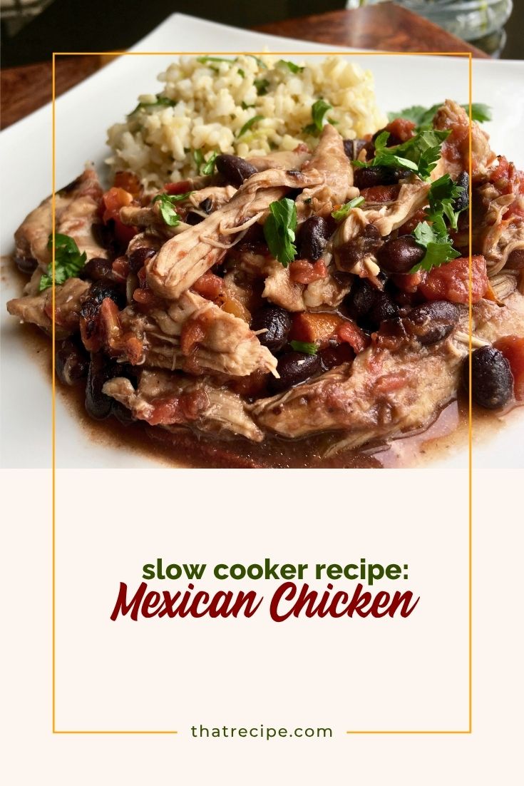 mexican chicken with black beans on rice
