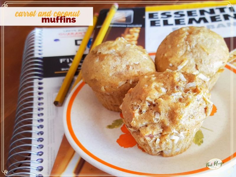 carrot coconut muffins