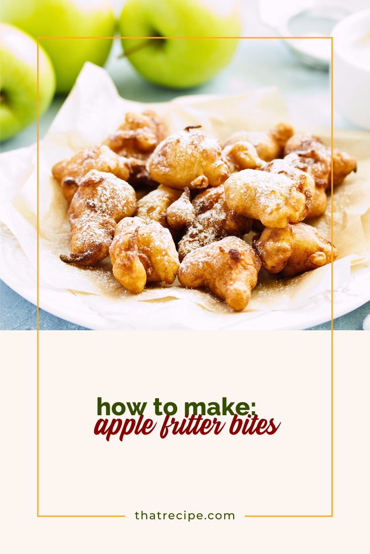 mini apple fritters on a plate