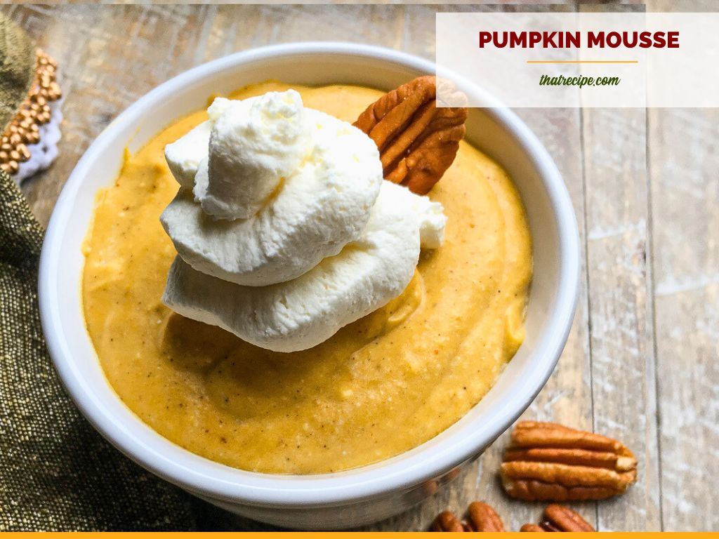 Pumpkin Mousse with Maple Whipped Cream-image