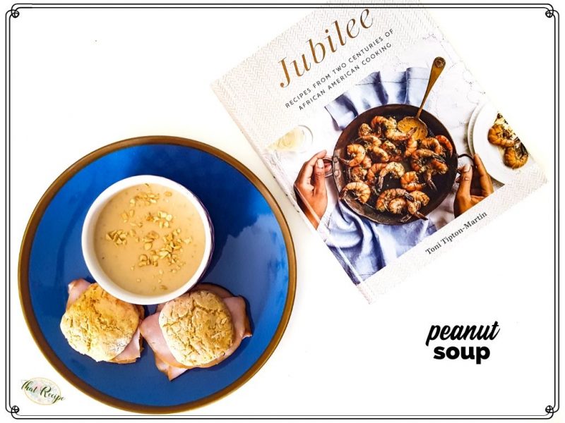 Jubilee cookbook with peanut soup and sweet potato biscuits with ham