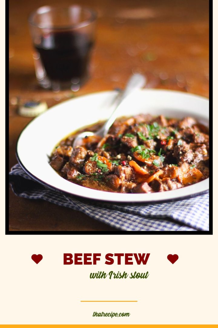 beef stew in a bowl on a table