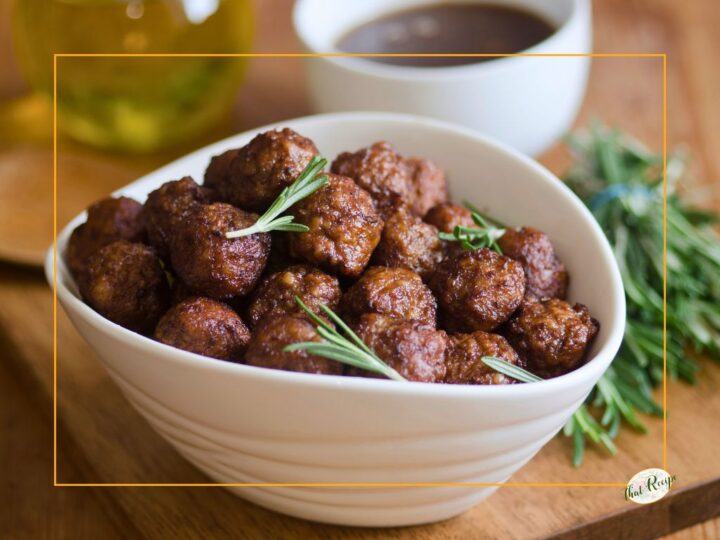 bowl of meatballs