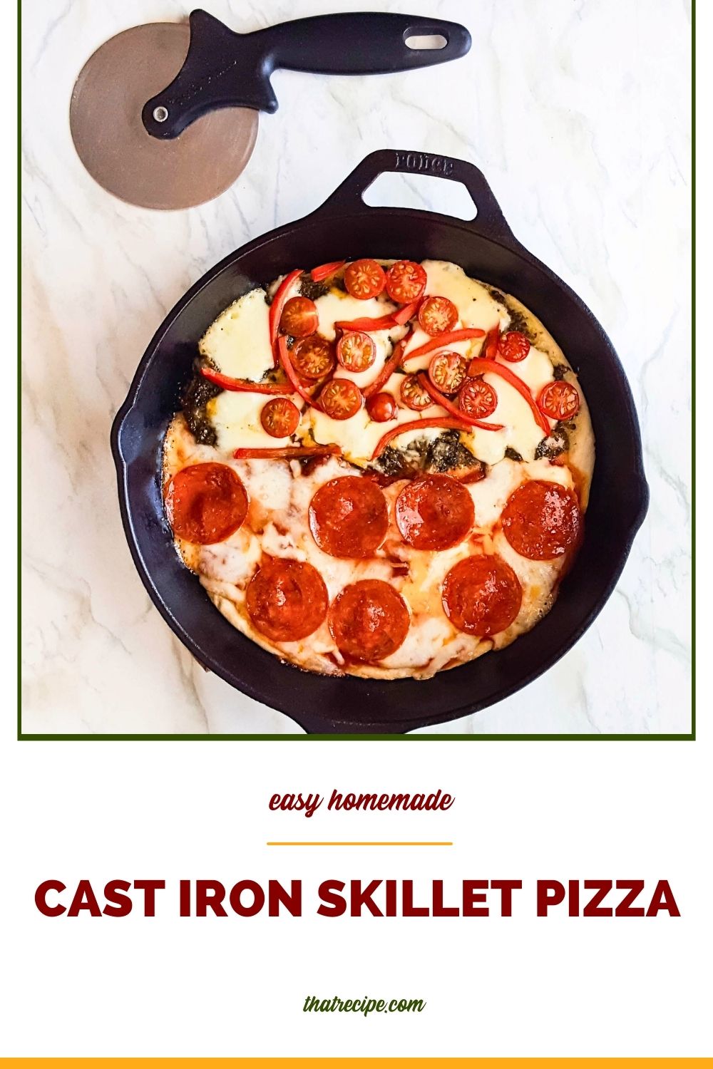 Easy Cast-Iron Skillet Pizza