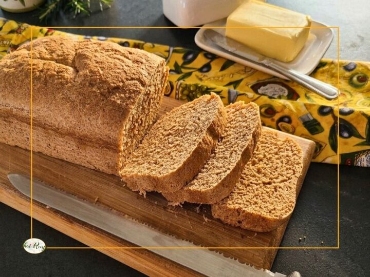 loaf of bread on a cutting board
