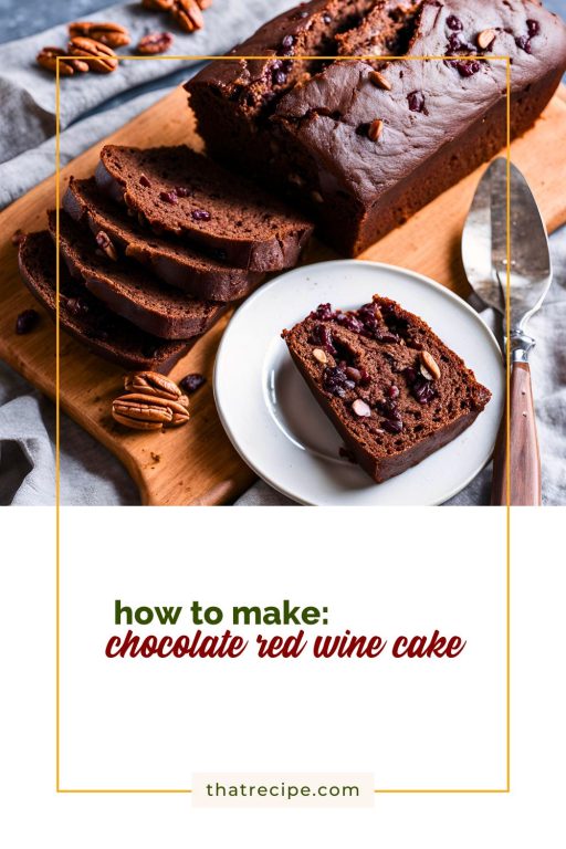 chocolate red wine loaf cake 