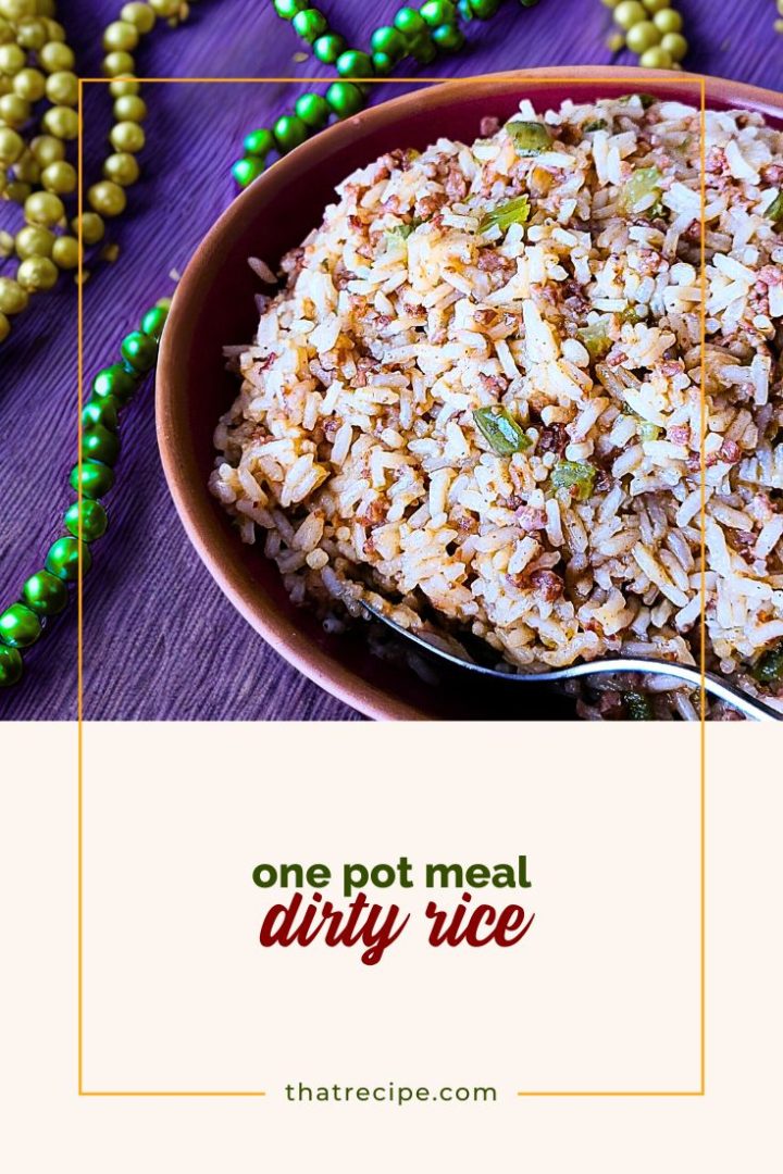 dirty rice in a bowl