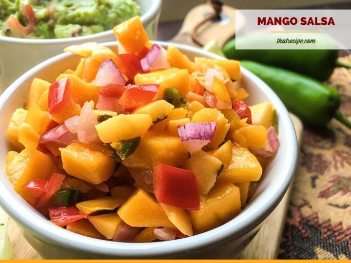 mango salsa in a bowl