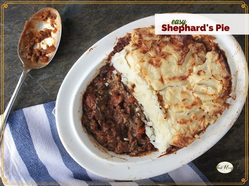 top down view of Shephard's Pie